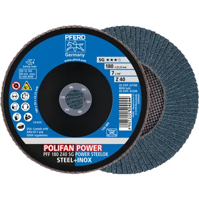 PFF 180-22 Z 40 SG/22,2  KOTOUČ LAMELOVÝ SG-ZIRKON (PF4007220167632)