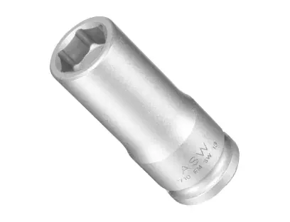 Za tepla kovaný nástrčkový kľúč dlhý, pružinový magnet 3/8" 10mm ASW (EDE61793010)