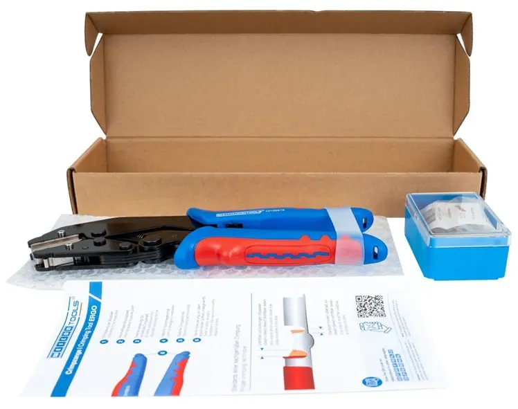 Krimpovací kleště 239 mm (0,25 ÷ 6 mm2) Ergo Weicon 10100516 včetně 3 modulů (WEI10100516)