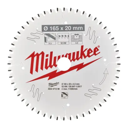 Pilový kotouč hliník 165X20X2.2X52TF NEG. (MI4932471296)