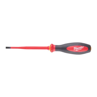 Elektrikářský šroubovák PL 1,0 x 5,5 x 125 mm Milwaukee VDE slim pro práce pod napětím 1000 V (MI4932471447)
