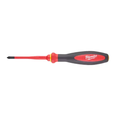 Elektrikářský šroubovák PH 1 x 80 mm Milwaukee VDE slim pro práce pod napětím 1000 V (MI4932471448)