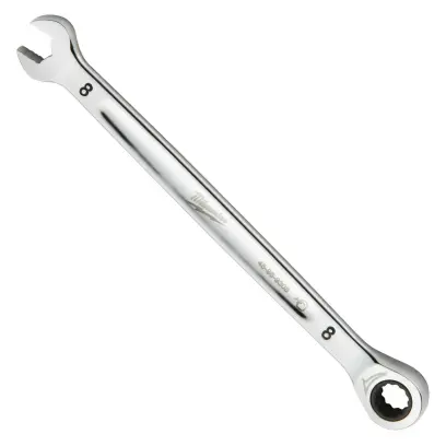 Račňový očkoplochý kľúč Milwaukee 8 mm MAX BITE, rovný, 4932471501