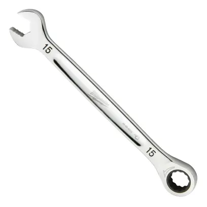Račňový očkoplochý kľúč Milwaukee 15 mm MAX BITE, rovný, 4932471508
