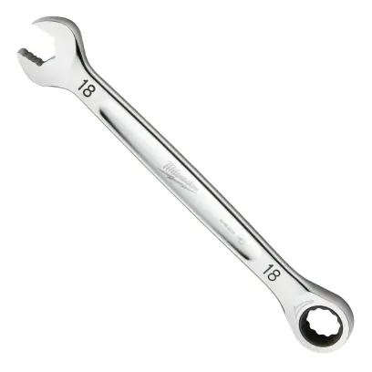 Račňový očkoplochý kľúč Milwaukee 18 mm MAX BITE, rovný, 4932471511