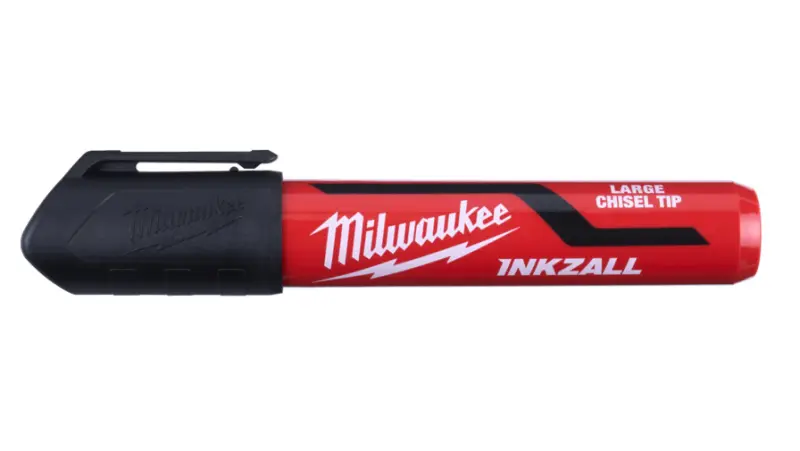 Značkovač Milwaukee INKZALL plochý hrot, černý - špička 6,2 mm (L) 3 ks 4932471554 (MI4932471554)