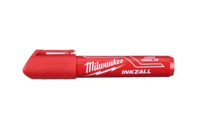 Značkovač Milwaukee INKZALL plochý hrot, červený - špička 6,2 mm (L) (MI4932471556)