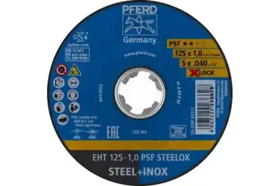 Rozbrusovacie kotúče Pferd EHT 125-1,0 PSF STEELOX/X-LOCK (10 ks) (PF4007220229552)