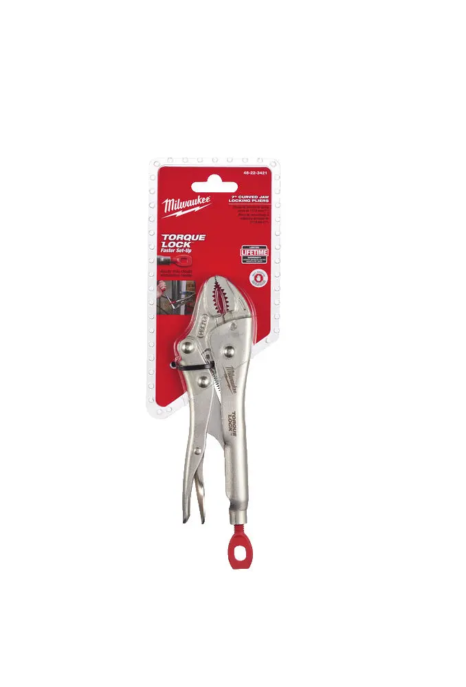 Samosvorné kleště MILWAUKEE 7" zaoblená čelist TORQUE LOCK™ (MI4932471732)