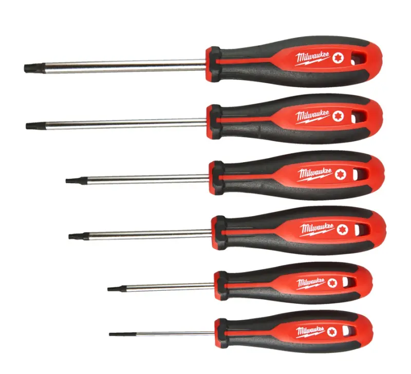 Šroubováky Milwaukee Tri-lobe (Torx) - Sada 6 dílů (MI4932471809)