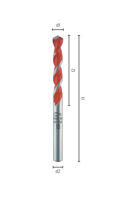 Viacúčelový vrták pr. 6 mm Alpen Profi Multicut, krátke prevedenie (ALPEN0017200600100)
