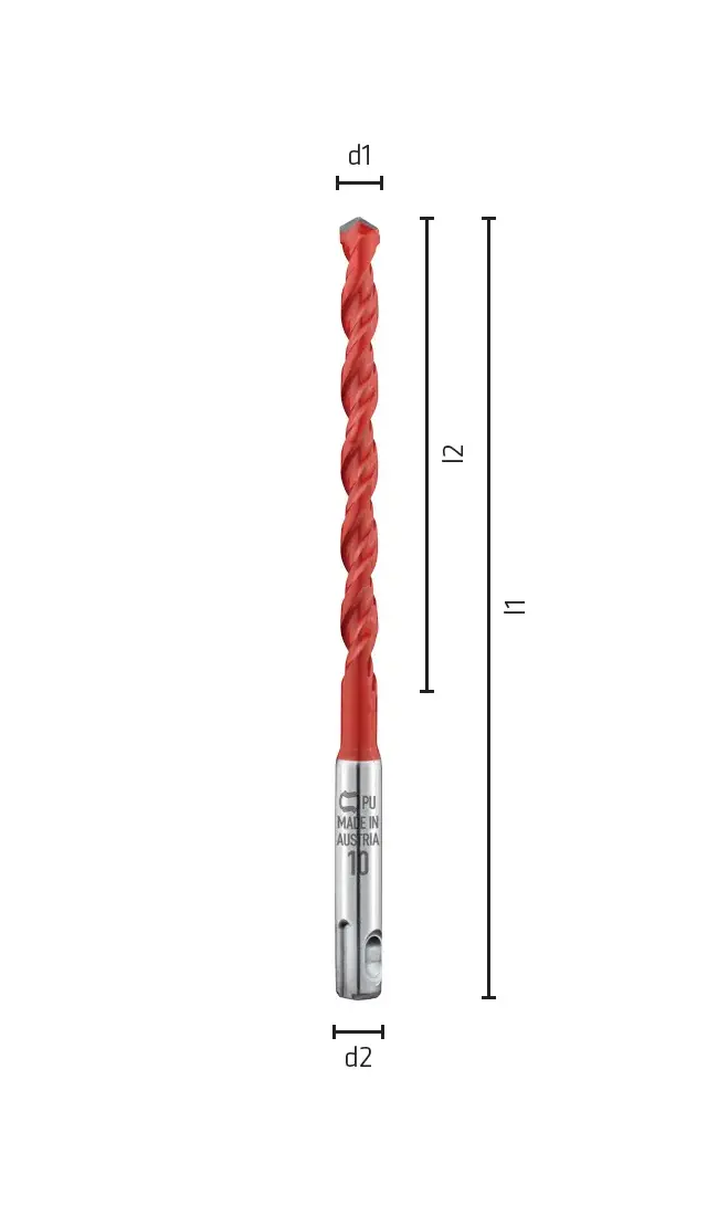 Viacúčelový vrták pr. 6 mm Alpen Profi Multicut SDS-plus, krátke prevedenie (ALPEN0050900600100)