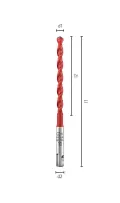 Viacúčelový vrták pr. 8 mm Alpen Profi Multicut SDS-plus, krátke prevedenie (ALPEN0051900800100)