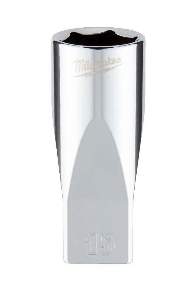 Hlavice FOUR FLAT™ 1/4" 15 mm Milwaukee 4932478335, prodloužená (MI4932478335)