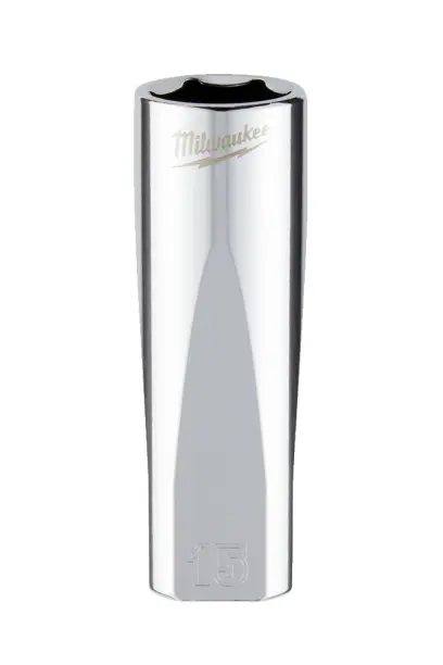 Hlavice FOUR FLAT™ 3/8" 15 mm Milwaukee 4932478359, prodloužená (MI4932478359)