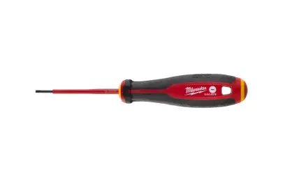 Skrutkovač pre elektrikárov PL 0,4 x 2,5 x 75 Milwaukee VDE slim Tri-Lobee na prácu pod 1000 V (MI4932478712)
