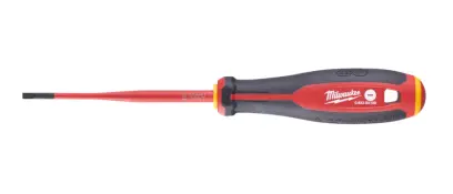 Elektrikářský šroubovák PL 0.6 x 3.5 x 100 Milwaukee VDE slim Tri-Lobe pro práce pod napětím 1000 V (MI4932478714)