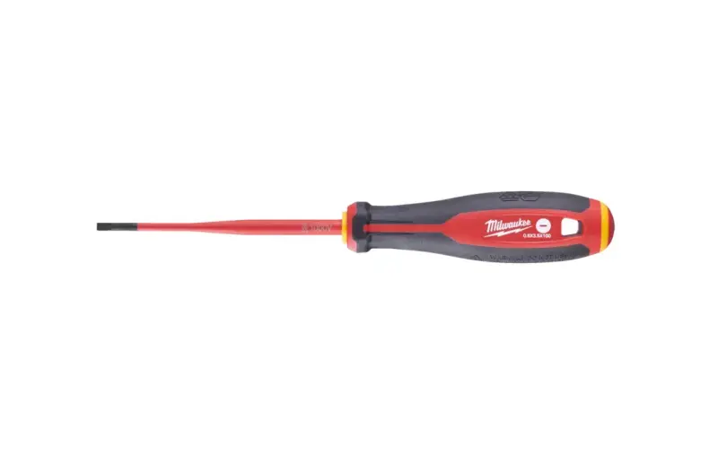 Skrutkovač pre elektrikárov PL 0,6 x 3,5 x 100 Milwaukee VDE slim Tri-Lobee na prácu pod 1000 V (MI4932478714)