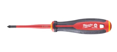 Elektrikářský šroubovák PZ/SL 1 x 80 Milwaukee VDE slim Tri-Lobe pro práce pod napětím 1000 V (MI4932478735)