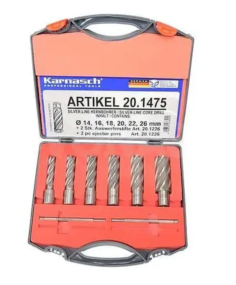 Karnasch 20.1475 Jadrové vrtáky 14 ÷ 26 mm SILVER-LINE 50. Sada 6 ks (BOW38720.1475)