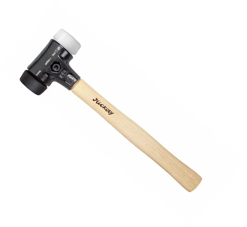 Palička Safety 490 mm Wiha typ 832-39, hickory rukojeť (hlava černá/bílá: středně měkká/velmi tvrdá) (WIHA26582)
