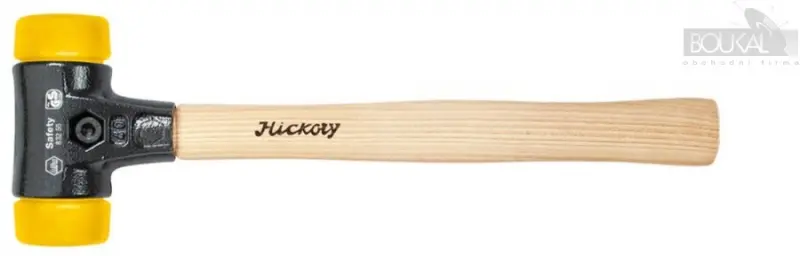 Palička Safety 325 mm Wiha typ 832-55, hickory rukojeť (hlava - žlutá/žlutá: středně tvrdá/středně tvrdá) (WIHA26641)