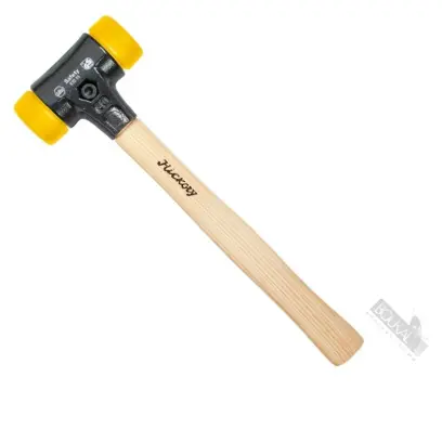 Palička Safety 325 mm Wiha typ 832-55, hickory rukoväť (hlava - žltá/žltá: stredne tvrdá/stredne tvrdá) (WIHA26641)