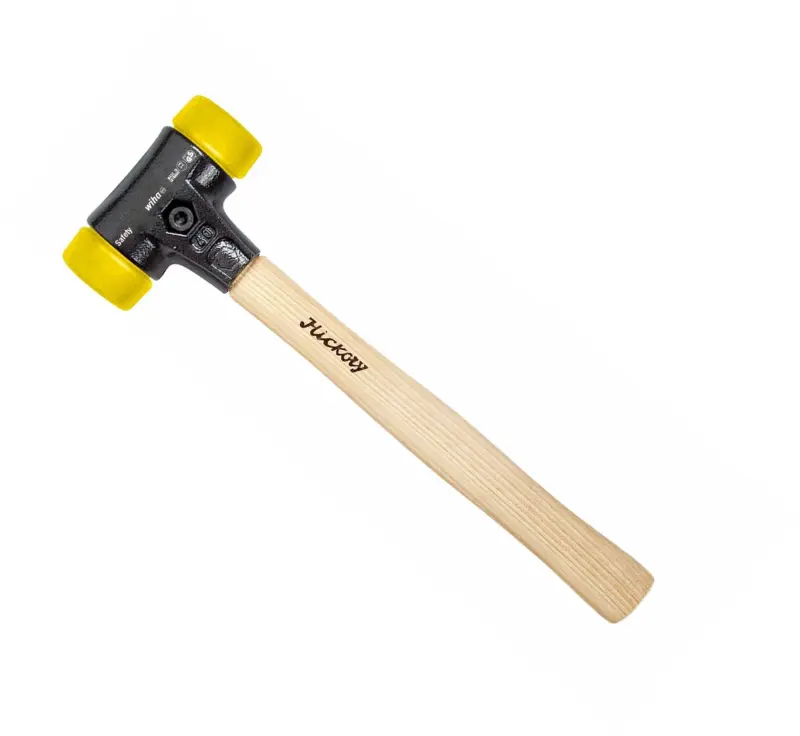 Palička Safety 400 mm Wiha typ 832-55, hickory rukojeť (hlava - žlutá/žlutá: středně tvrdá/středně tvrdá) (WIHA26643)