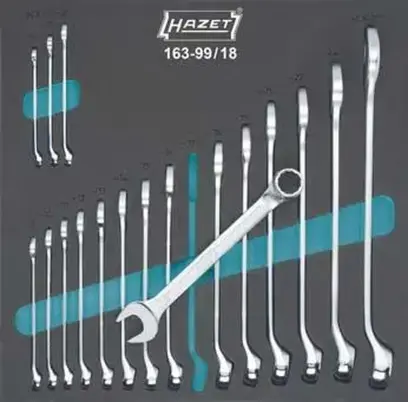 Modul pre nástroje 163-99/18 Prstencový vidlicový kľúč HAZET (EDE63100060)