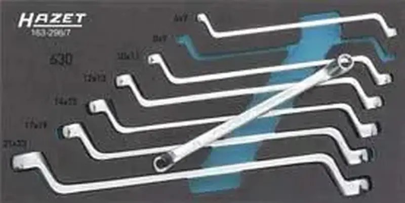 Modul pre nástroje 163-296/7 Obojstranný prstencový kľúč HAZET (EDE63100115)
