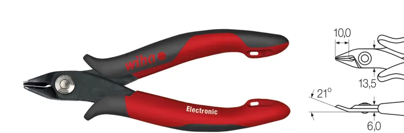 WIHA Z 41 3 138 03 Elektron.Seitenschn.,breit,spit (WIHA26815)