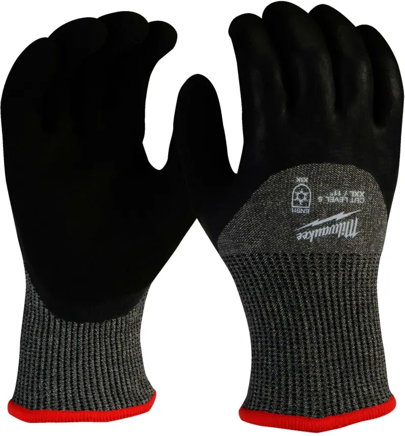 Pracovní rukavice Milwaukee WINTER, ochrana proti proříznutí E, velikost 9 (L), 12 párů, 4932479563
