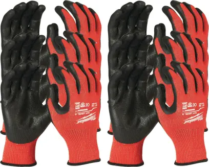 Pracovní rukavice Milwaukee CUT, ochrana proti proříznutí C, velikost 7 (S), 12 párů, 4932479716