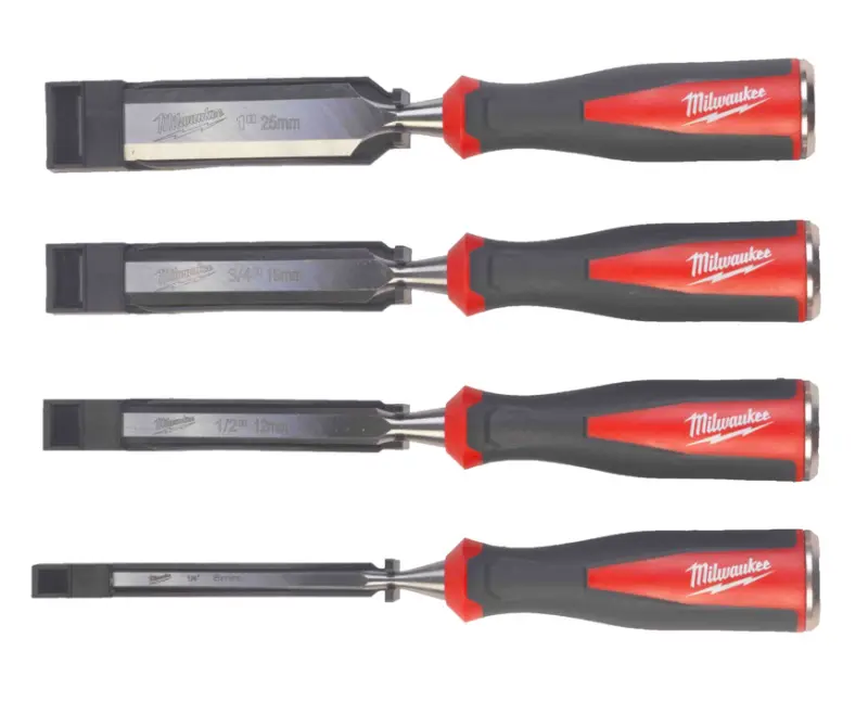 Plochá dláta 6 ÷ 25 mm Milwaukee 4932479897, dvousložková rukojeť (Sada 4 díly) (MI4932479897)