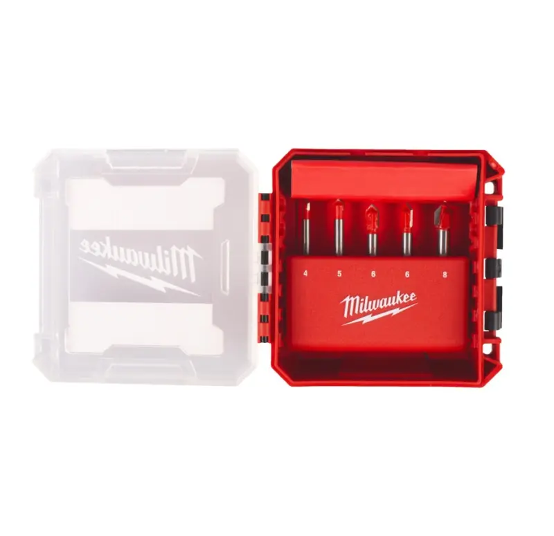 Vrtáky do skla, keramiky pr. 4 ÷ 8 mm Milwaukee 4932479948 (Sada 5 ks) (MI4932479948)