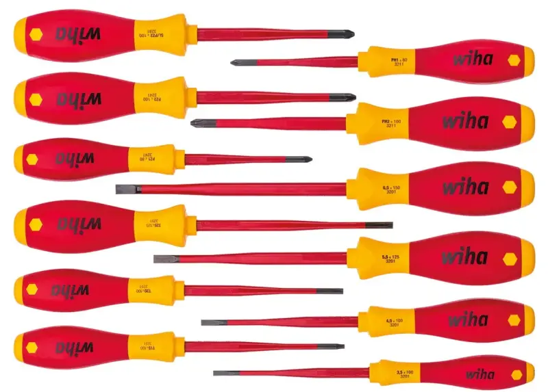 WIHA 3201 K12 sada šroubováků, plochý, křížový PZ, křížový PH, Plus/Minus, TORX, 12dílná, 41003 WIHA 3201 (WIHA41003)