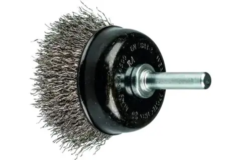 Hrncový kartáč Pferd POS TBU 50/6 INOX 0,30 UNIVERSAL - vlnitý se stopkou (PF4007220353622)