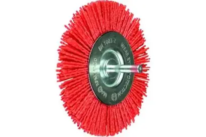 Kotúčová kefa 100 mm na stopke Pferd POS RBU 10010/6 RED 80 UNIVERSAL, zvlnená (PF4007220353677)