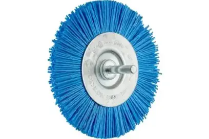 Kotúčová kefa 100 mm na stopke Pferd POS RBU 10010/6 BLUE 80 UNIVERSAL, zvlnená (PF4007220353684)