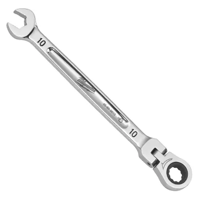 Račňový očkoplochý kľúč Milwaukee 10 mm MAX BITE, otočná hlava 180°, 4932480183