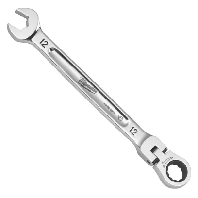 Račňový očkoplochý kľúč Milwaukee 12 mm MAX BITE, otočná hlava 180°, 4932480185