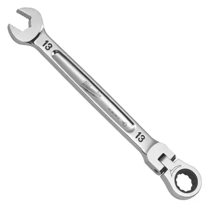 Račňový očkoplochý kľúč Milwaukee 13 mm MAX BITE, otočná hlava 180°, 4932480186