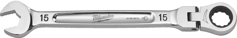 Ráčnový očkoplochý klíč Milwaukee MAX BITE s kloubem 15 mm, 4932480188 (MI4932480188)