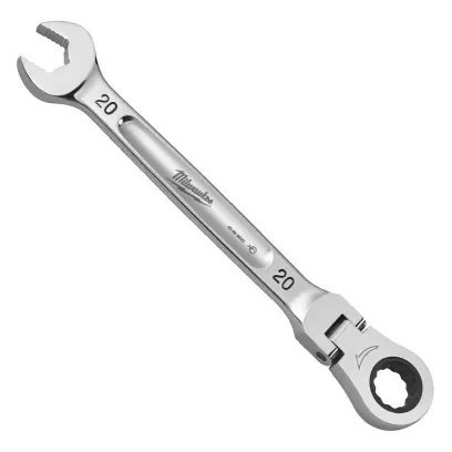 Račňový očkoplochý kľúč Milwaukee 20 mm MAX BITE, otočná hlava 180°, 4932480193