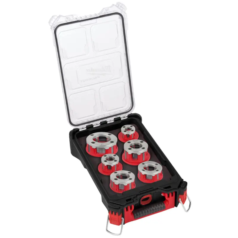 Sada slitinových hlav Milwaukee FPT2HK BSPT k závitořezu M18 FPT2, PACKOUT, 4932480249 (MI4932480249)