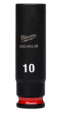 Průmyslová hlavice Shockwave 1/4" 10 mm Milwaukee 4932480259, dlouhá (MI4932480259)