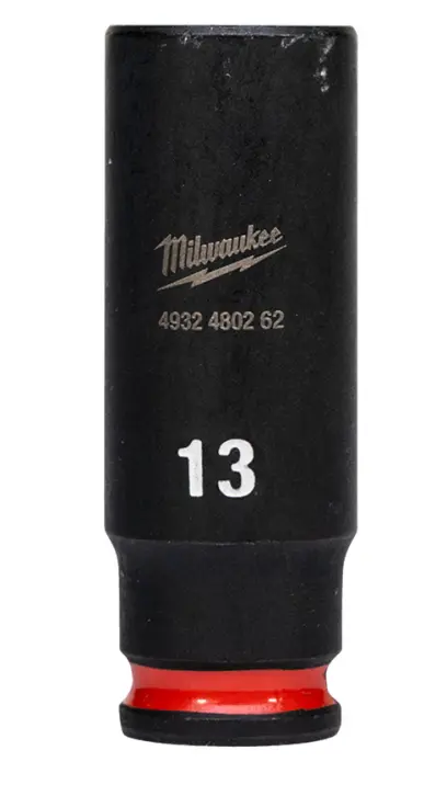 Průmyslová hlavice Shockwave 1/4" 13 mm Milwaukee 4932480262, dlouhá (MI4932480262)