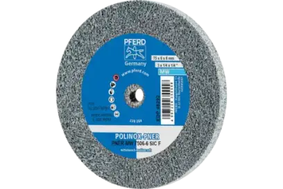 Netkaný brusný kotouč Pferd Polinox PNER-MW 7506 SiC F pro koutové broušení