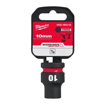 Nástrčná hlavice 1/2" Milwaukee Shockwave™ Impact Duty 10 mm, rázová, krátká (MI4932480304)