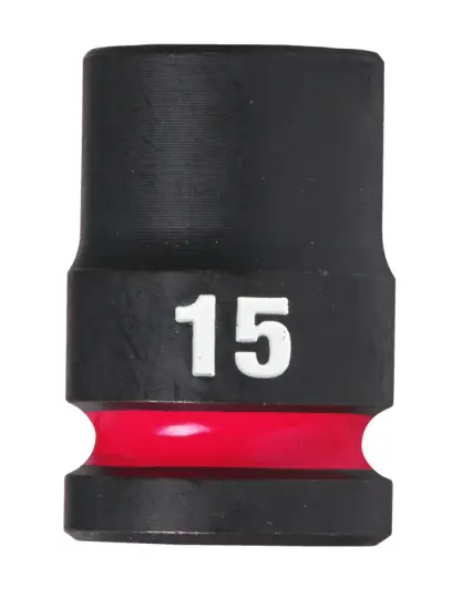 Nástrčná hlavice 1/2" Milwaukee Shockwave™ Impact Duty 15 mm, rázová, krátká (MI4932480309)